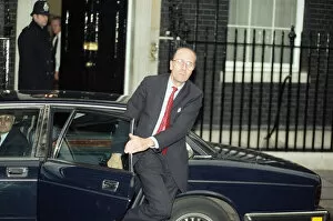 01303 Collection: Norman Tebbit at 10 Downing Street amid the Conservative Party leadership battle