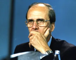 Norman Tebbit Conservative MP At Conservative Press Conference Dbase