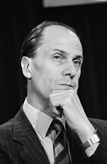 Norman Tebbit at the launch of the Conservative Party Manifesto at Conservative HQ in
