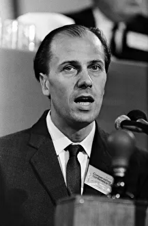 Conference Prints: Norman Tebbit on the second day of the Conservative party conference. October 1966