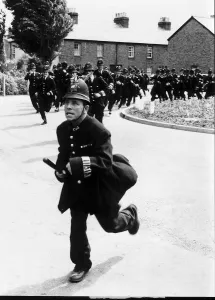Norman Wisdom actor stars in the film On the Beat