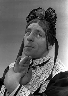 Square Prints: Norman Wisdom comedy actor as Charlies Aunt February 1958