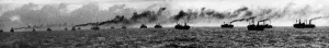 00033 Prints: North Atlantic Convoy making its way to the United States of America
