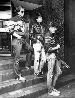 Images Dated 9th December 1983: North East band Columbus (left to right) Steve Ashcroft