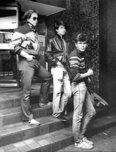 00114 Prints: North East band Columbus (left to right) Steve Ashcroft