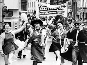 North East Festivals A dancing fancy dress procession through Newcastle to Launch
