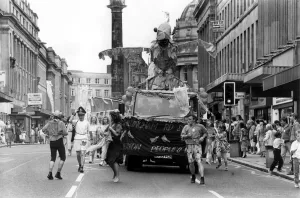 North East Festivals The New Wave Parade through the centre of Newcastle to begin