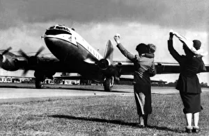 Toddler Prints: North East men are onboard this RAF Handley Page Hastings transport aircraft