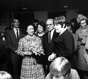 00429 Prints: North East Royal Visit - Princess Margaret flew into Newcastle Airport
