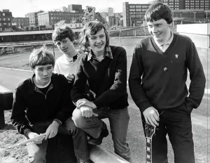 North East schoolboy band Dependable Bodies (l to r) Allan Dryden, Paul Riley