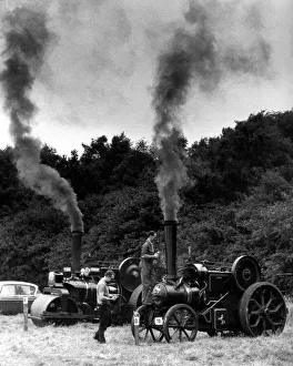 Vintage Prints: The North of England Steam Traction Engine Societys Steam Rally at Chester-le-Street