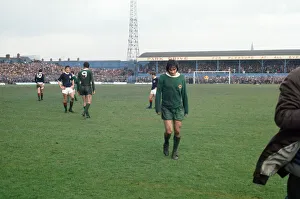 Northern Ireland Prints: Northern Ireland 0 - 1 Scotland at George Best received his first red card for
