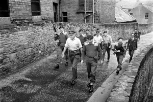 Northern Ireland August 1969. Chief of staff General Sir Geoffrey Baker seen here touring