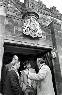 Northern Ireland August 1971. Ian Paisley and supporters march on Stormont