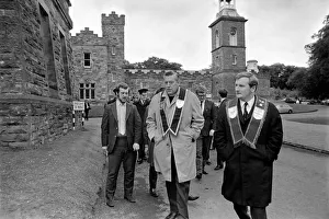 Northern Ireland August 1971. Ian Paisley and supporters march on Stormont