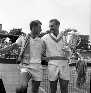 00038 Prints: Northern Lawn Tennis Championships Mark Otway of New Zealand defeated Martin
