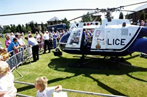00367 Prints: The Northumbria Police Air Support Unit MBB Bolkow BO105 helicopter on display to