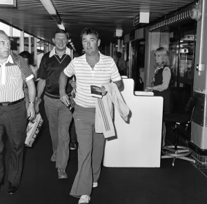 Nottingham Forest Football Team at London Heathrow Airport, 19th August 1981
