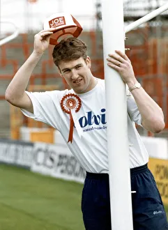 Nottingham Forest goalkeeper Mark Crossley poses at the City Ground