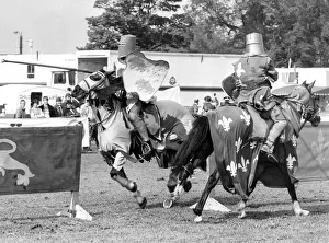 Jousting Prints: The Nottingham Jousting Association members in combat at the Cramlington Show in June