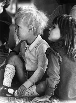 Nursery Prints: Nursery Children, Alexandra Holby & Harriet Butler, playing, September 1978