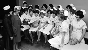 Nurses Prints: Nurses at the Coventry School of Nursing receiving their certificate