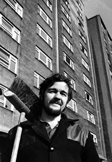 Oak and Eldon Gardens, Birkenhead. Pictured is George Gaines, caretaker of Oak Gardens