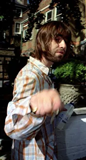 Oasis lead singer Liam Gallagher pops out to get some milk in St Johns Wood