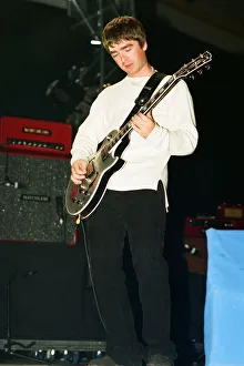 Oasis performing at the Metroradio Arena, Newcastle upon Tyne, United Kingdom
