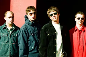 Oasis performing at the Metroradio Arena, Newcastle upon Tyne, United Kingdom