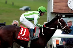 Oath ridden by jockey Kieren Fallon winning the Derby at epsom - June 1999