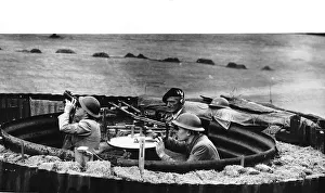 Observer Corps at work watching the skies and reporting the movements of all planes both