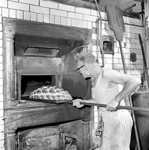 Occupation: Baker: Master baker John Nixey seen here creating sculptures out of bread in