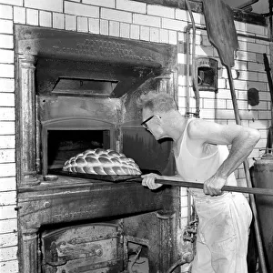 Bread Prints: Occupation: Baker: Master baker John Nixey seen here creating sculptures out of bread in