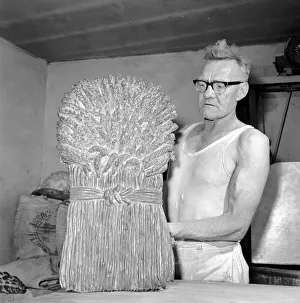Occupation: Baker: Master baker John Nixey seen here creating sculptures out of bread in