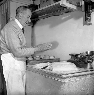 Occupation: Baker: Teddy Tonge - The muffin man of Reading seen here making