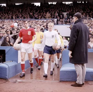 October 1965 Wales v England Football 1960s Football Player Bobby Moore