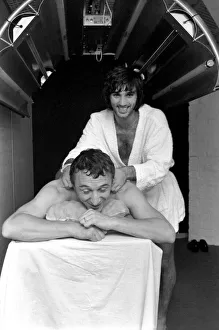 The odd player out when Manchester City players triped down to a Manchester sauna bath