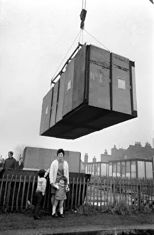 Off today went a mobile home heading for Belfast the first of a number which will be in