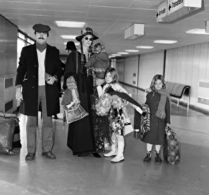 Off on a weeks holiday to Rome is Vanessa Redgrave with children Natasha, 7, Joely