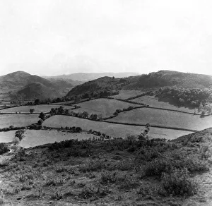 00683 Prints: Offas Dyke is a large linear earthwork that roughly follows the current border
