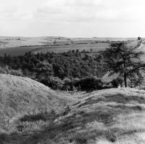 00683 Prints: Offas Dyke is a large linear earthwork that roughly follows the current border