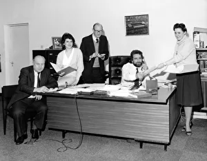 Companies Prints: In the office at Parkes Machine Tools Ltd; Mr Edwin Hallard (joint managing director)