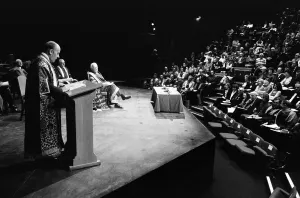 00686 Prints: Official opening of the newly completed Warwick Arts Centre at the University of Warwick