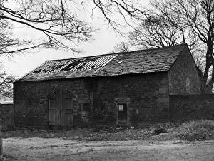 Old Barn dated 1721 in Carr Lane, Roby that now houses an Electricity Sub Station