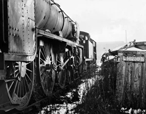 Rails Prints: Some old engines waiting to be broken up at a breakers yard at North Blyth on 5th January