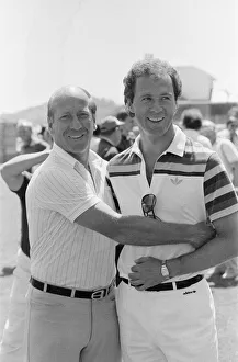 01165 Prints: Old friends and adversaries, Bobby Charlton & Franz Beckenbauer pictured together