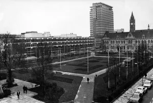 Landscape Feature Prints: The old and the new are finely blended in the centre of Middlesbrough as a new tower