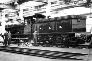00337 Prints: An old steam engine from the North Yorkshire Moors Railways at the Teeside Rail Ehibition