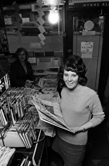 00524 Prints: Oldbury Newsagent, able to beat blackout and stay open by using a gas lamp, Birmingham